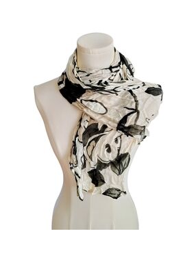 Vintage Disney Classic Mickey Mouse Black and White Steamboat Willie Scarf